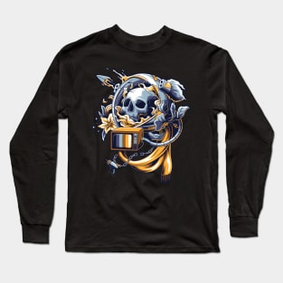 astronaut skull Long Sleeve T-Shirt